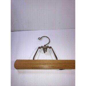 Vintage Setwell Wooden Clamp Pants hanger, clamp style, Mid-Century